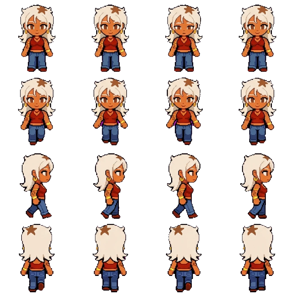 Sienna movement sprite