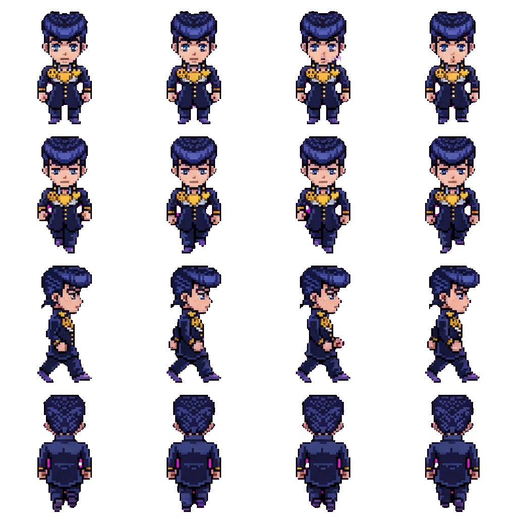 Josuke Higashikata movement sprite