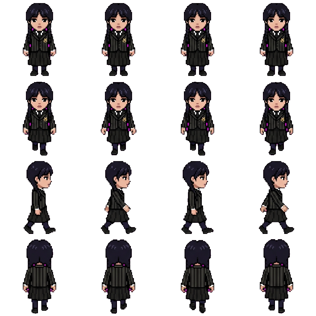 Wednesday movement sprite