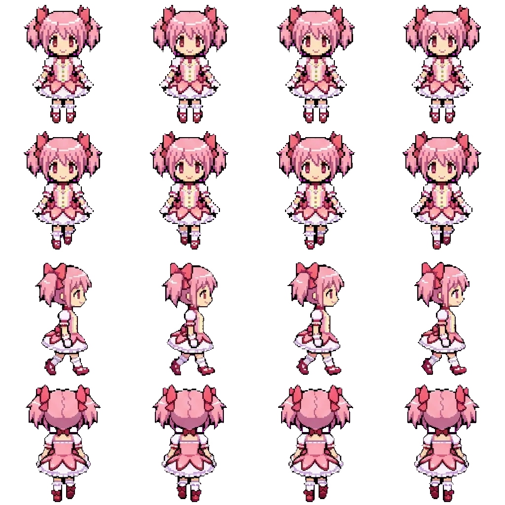 Madoka Kaname movement sprite