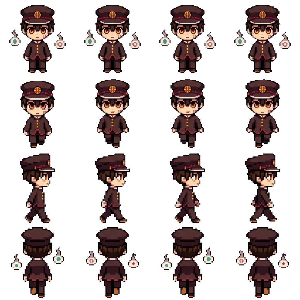 Hanako movement sprite