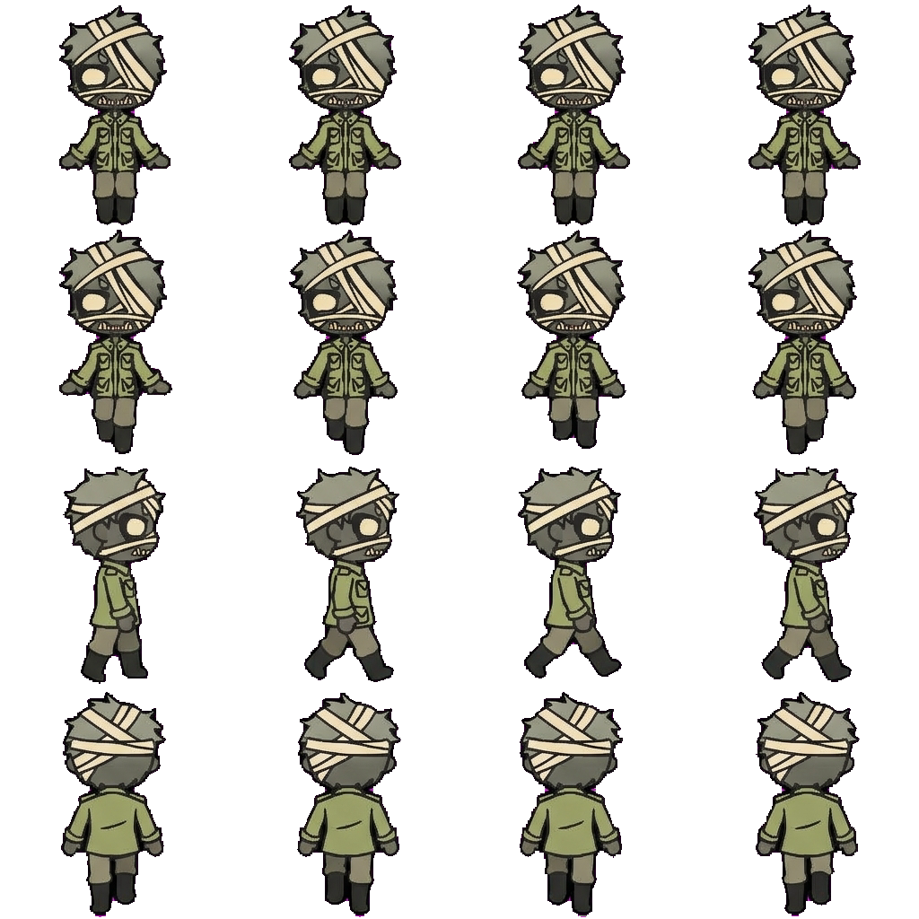 Carrie movement sprite