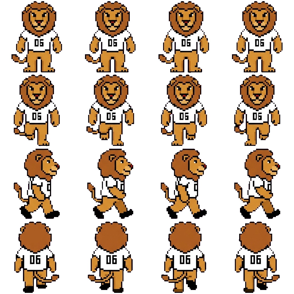 Goleo movement sprite