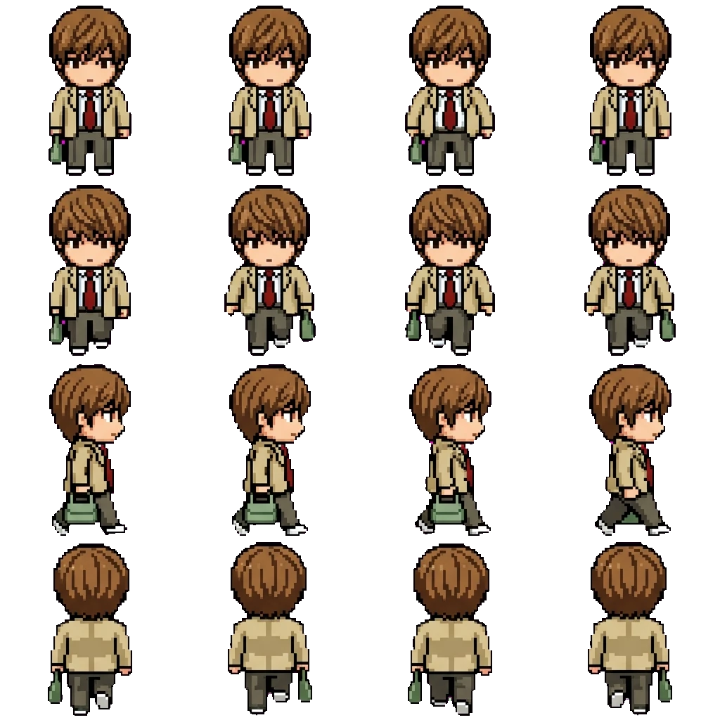 Light Yagami (Kira) movement sprite