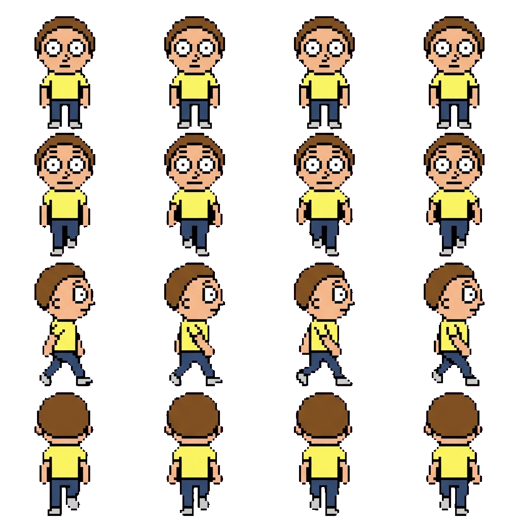 Морти movement sprite