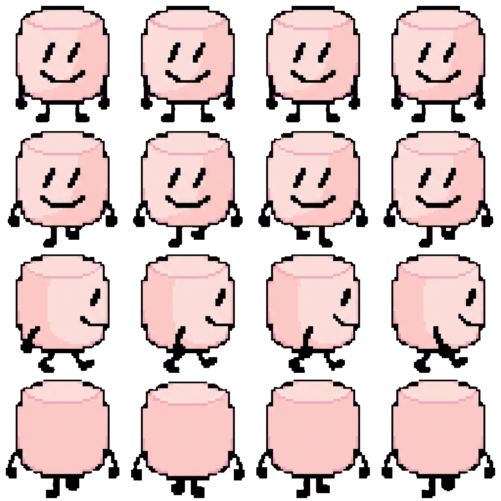 Marshmallow movement sprite