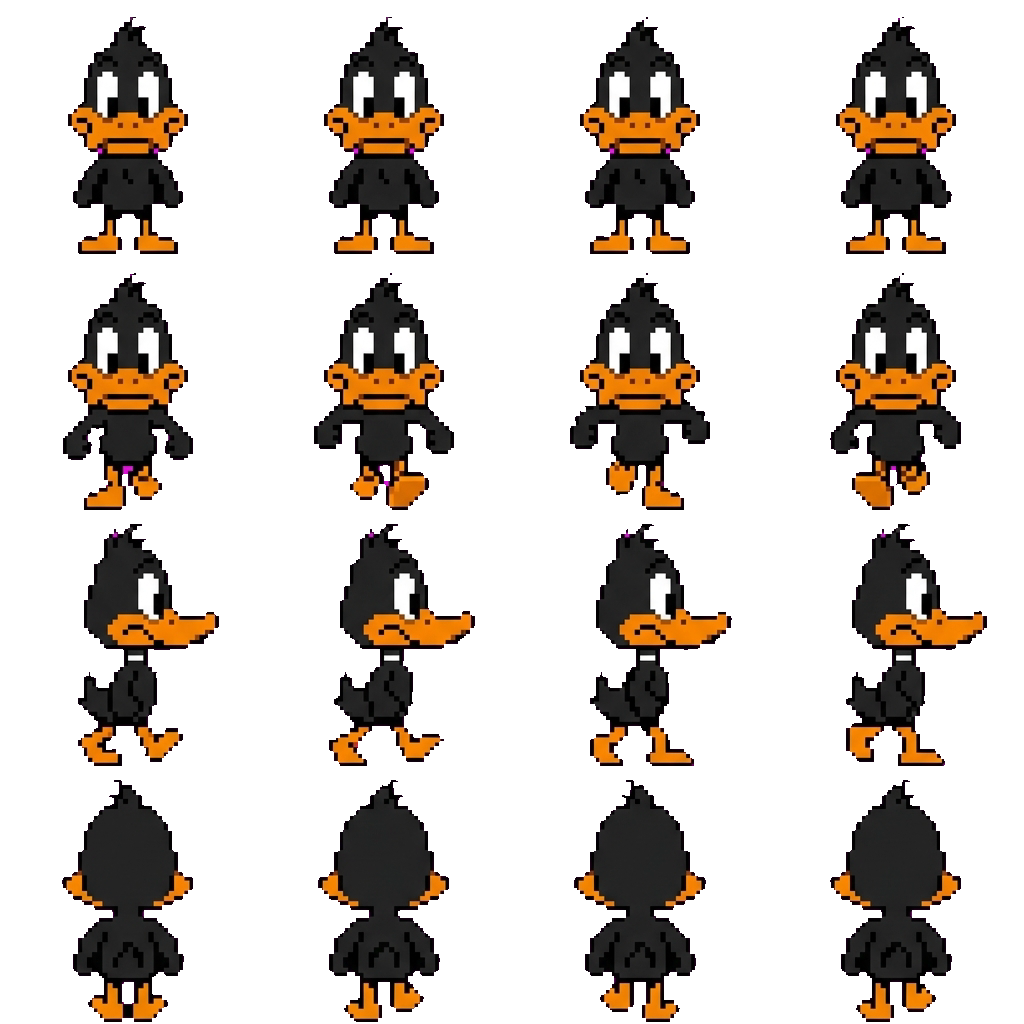 Daffy Duck movement sprite