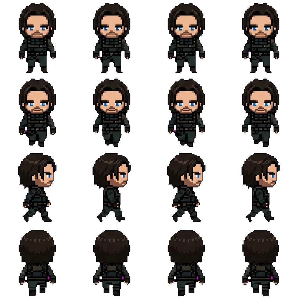 Bucky Barnes movement sprite