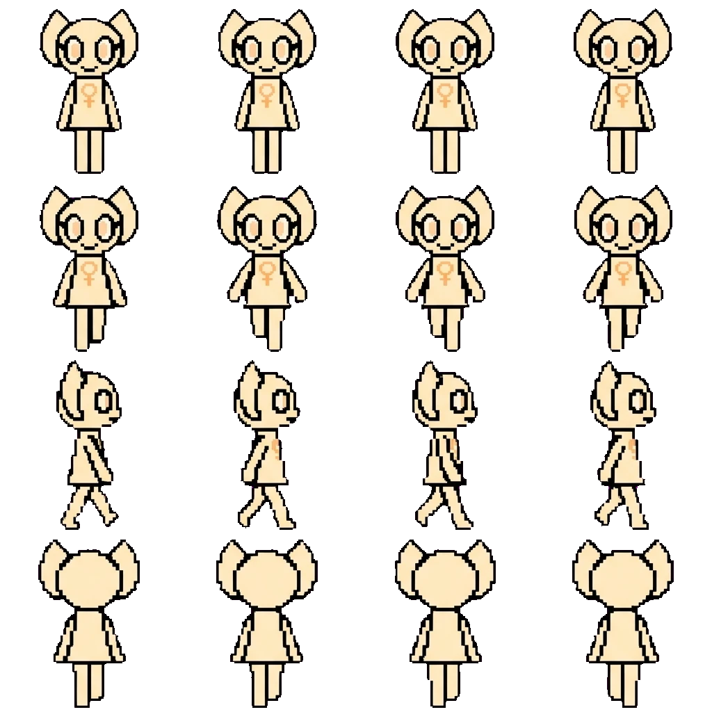 Venus movement sprite
