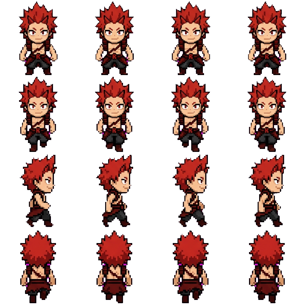 Eijiro Kirishima movement sprite