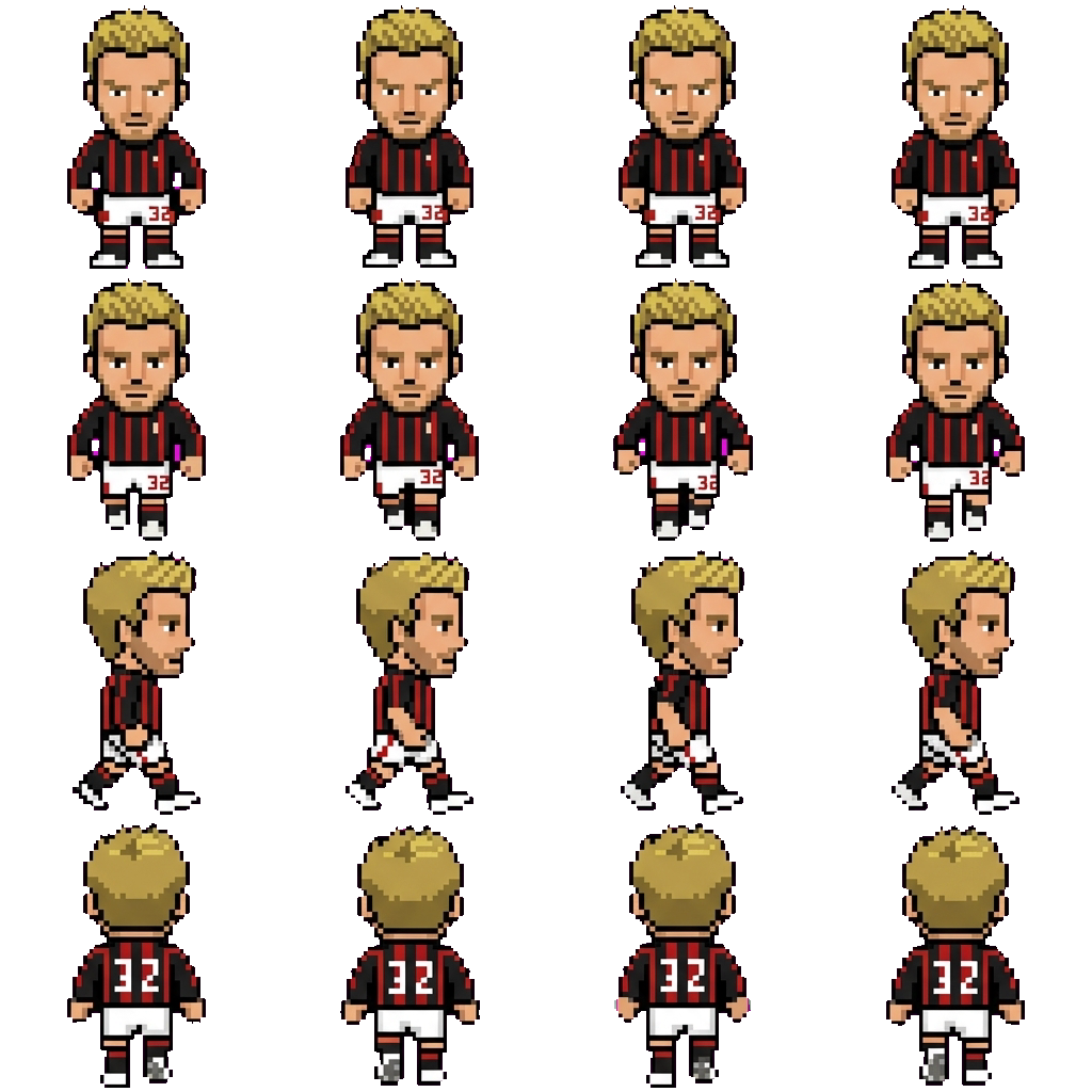 David Beckham movement sprite