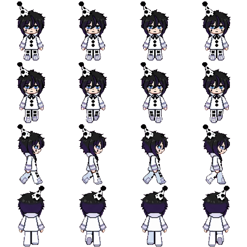 Pierrot movement sprite