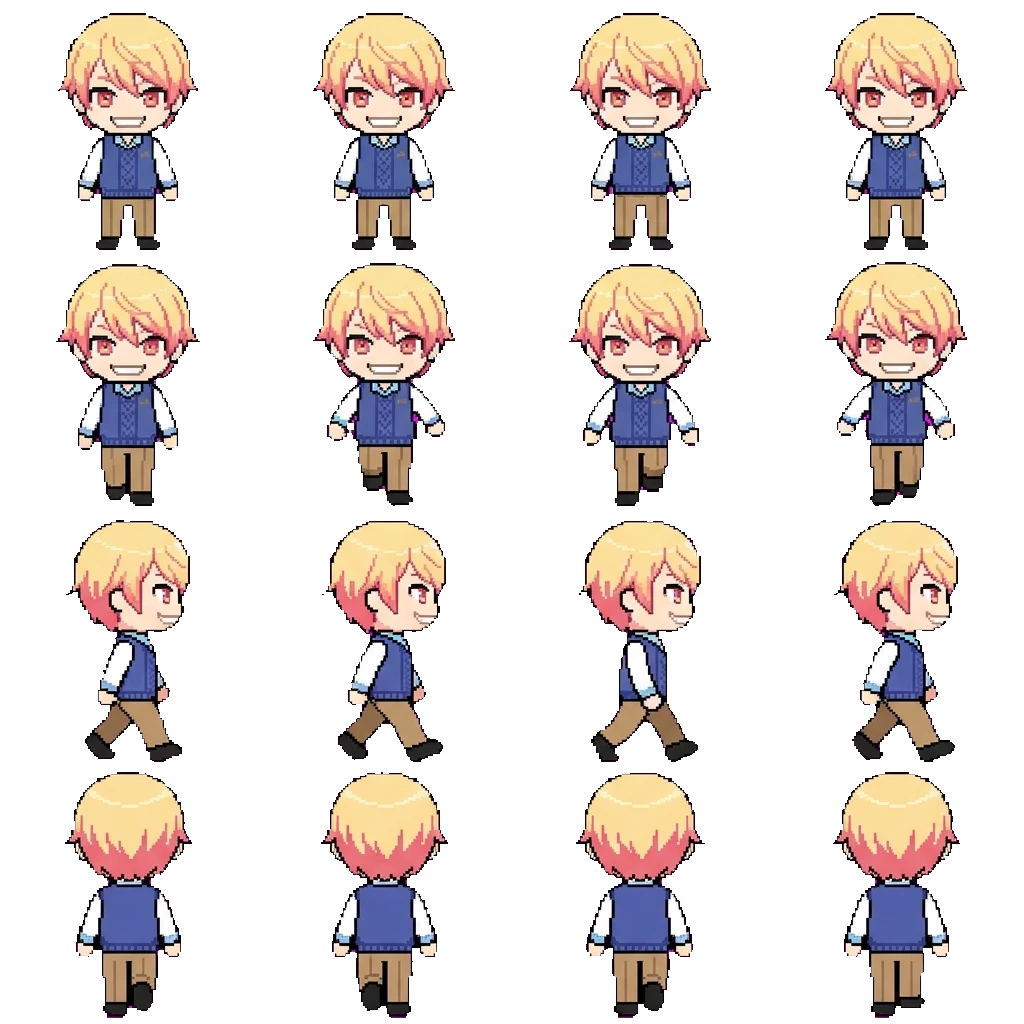 Tsukasa movement sprite