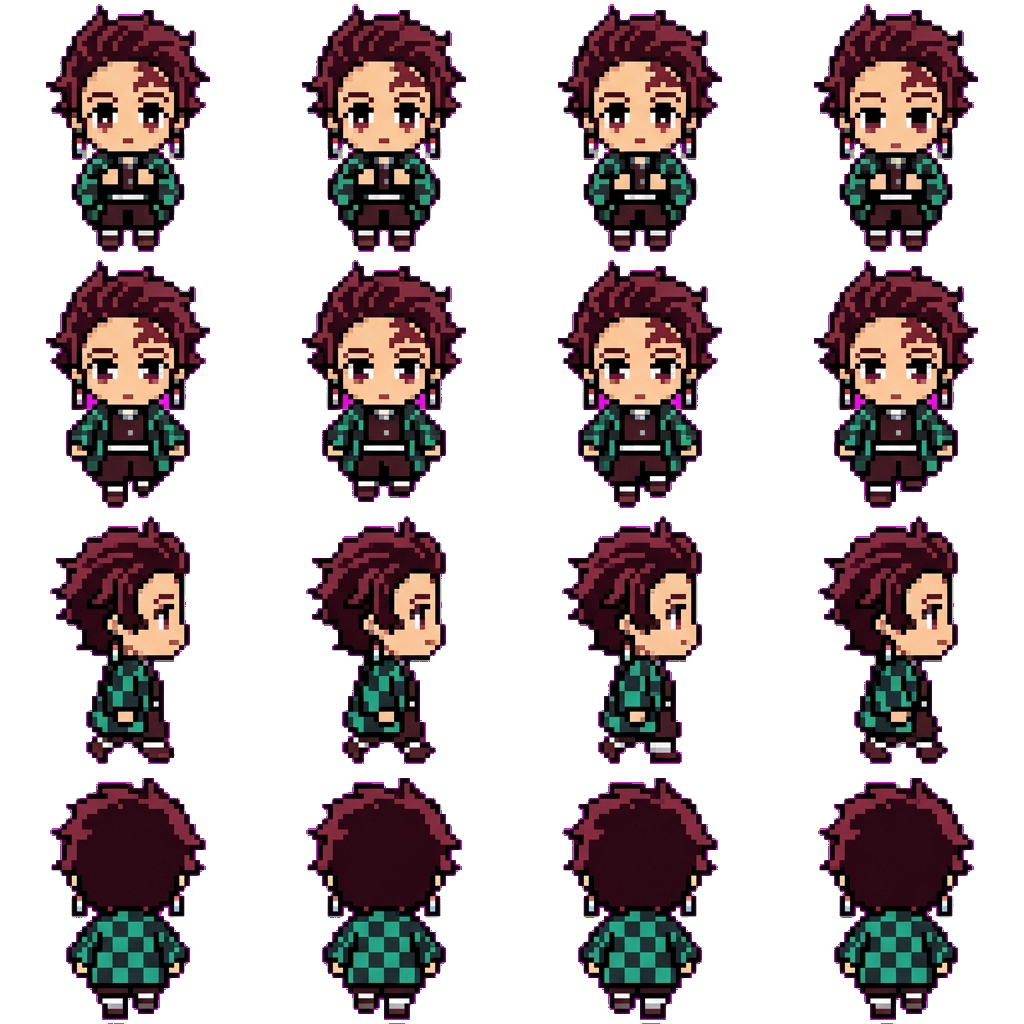 Tanjiro Kamado movement sprite