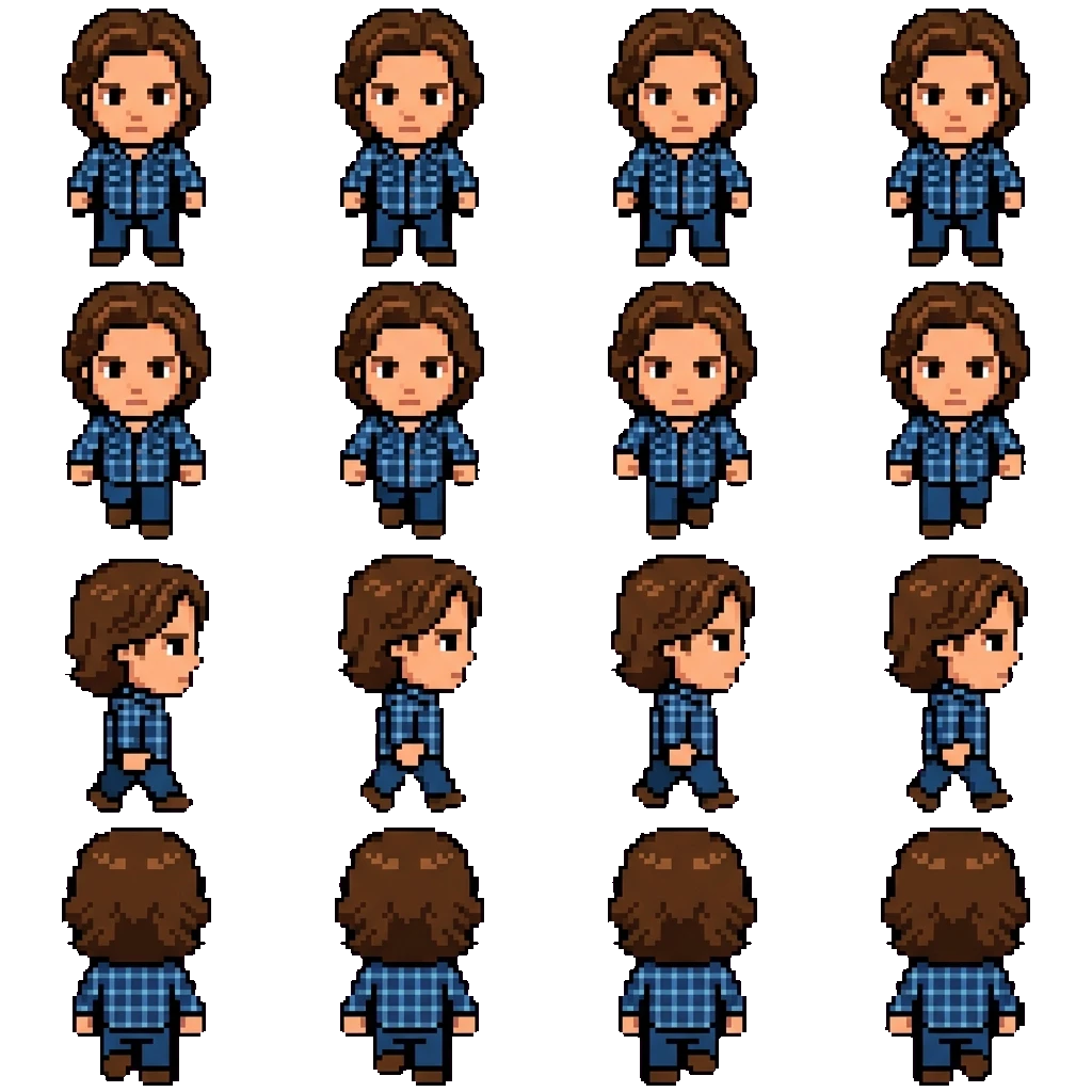Sam Winchester movement sprite