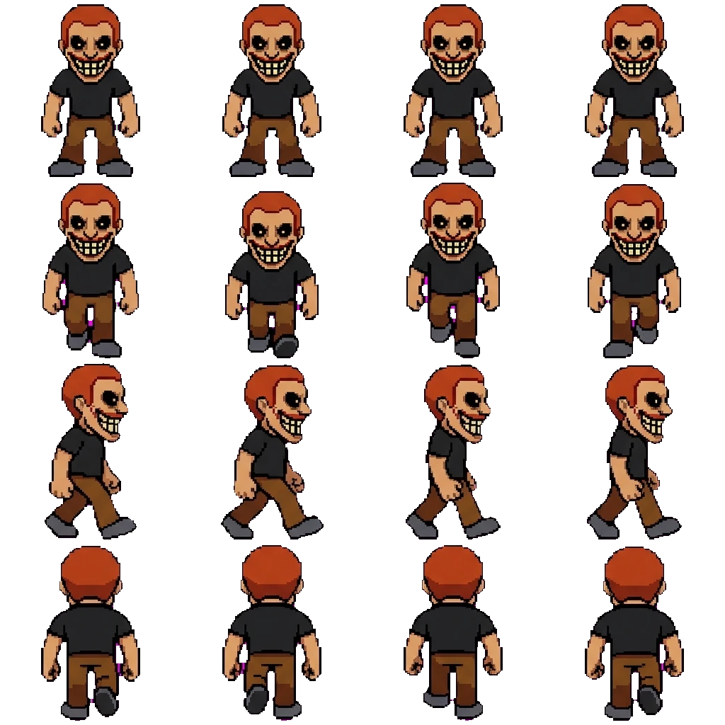 Does Evil Things Guy movement sprite