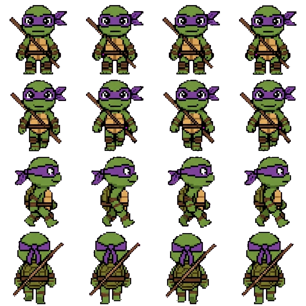 Donatello Hamato movement sprite