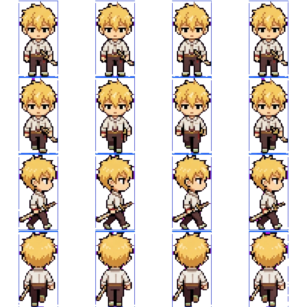 Teru Minamoto movement sprite