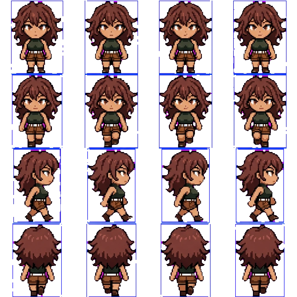 Misaki movement sprite