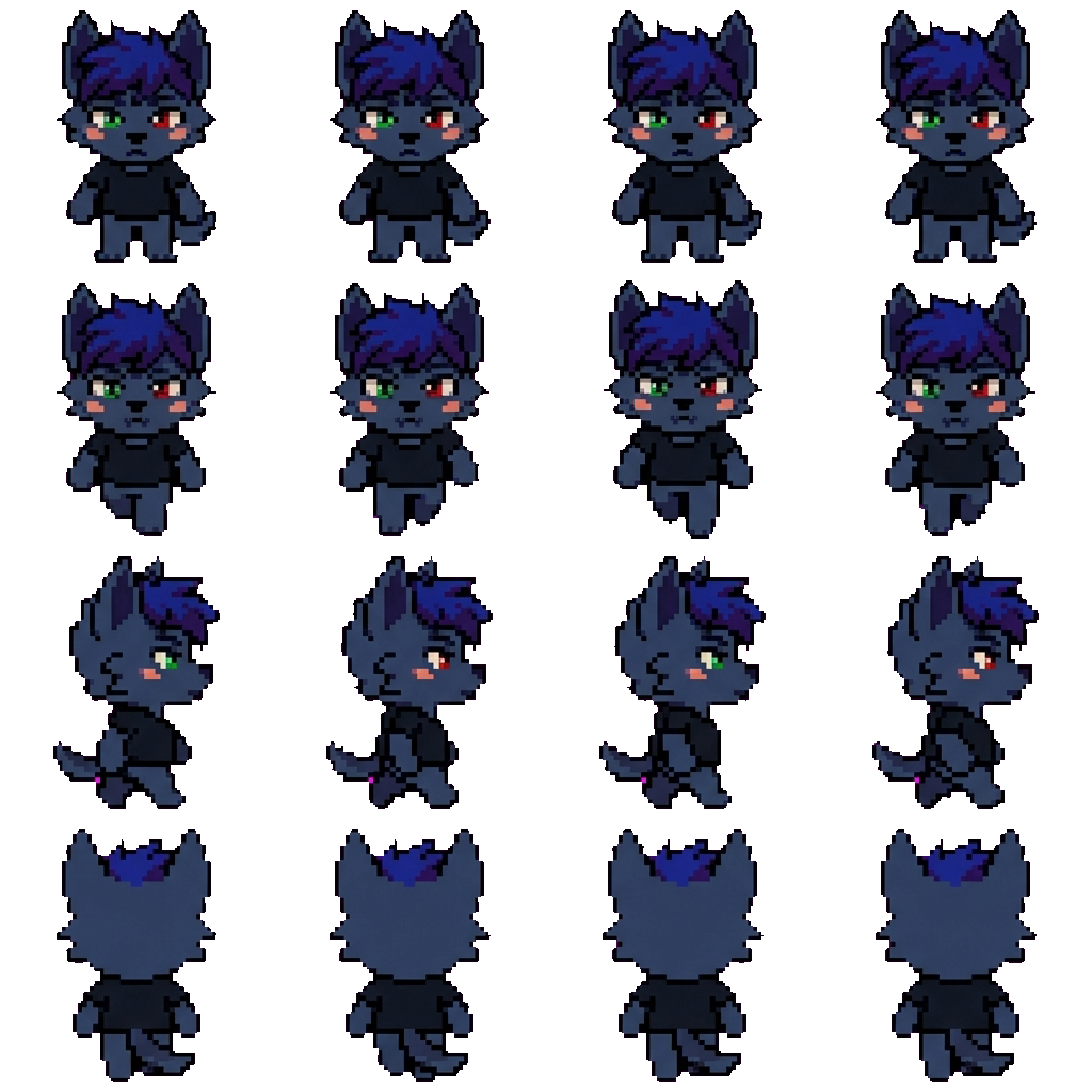 Zak movement sprite