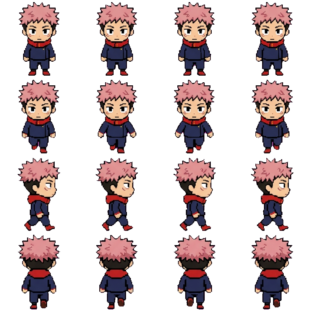 Yuji Itadori movement sprite
