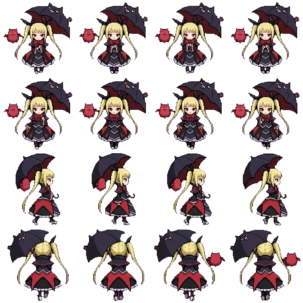 Rachel movement sprite
