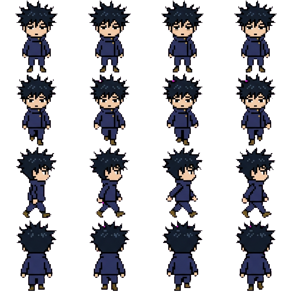 Megumi Fushiguro movement sprite