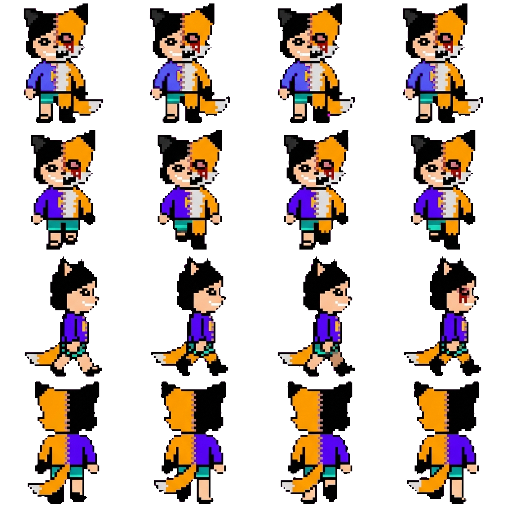samarafelixk The cat Human/sophie Fox movement sprite