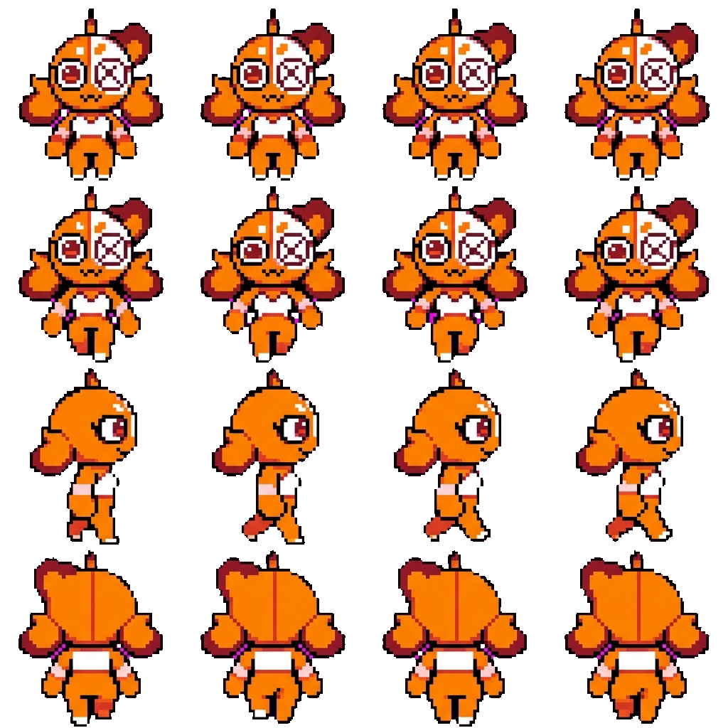 Ginger movement sprite