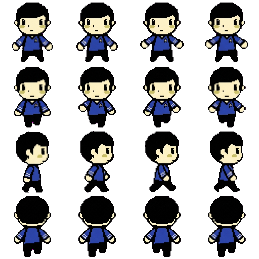 Spock movement sprite