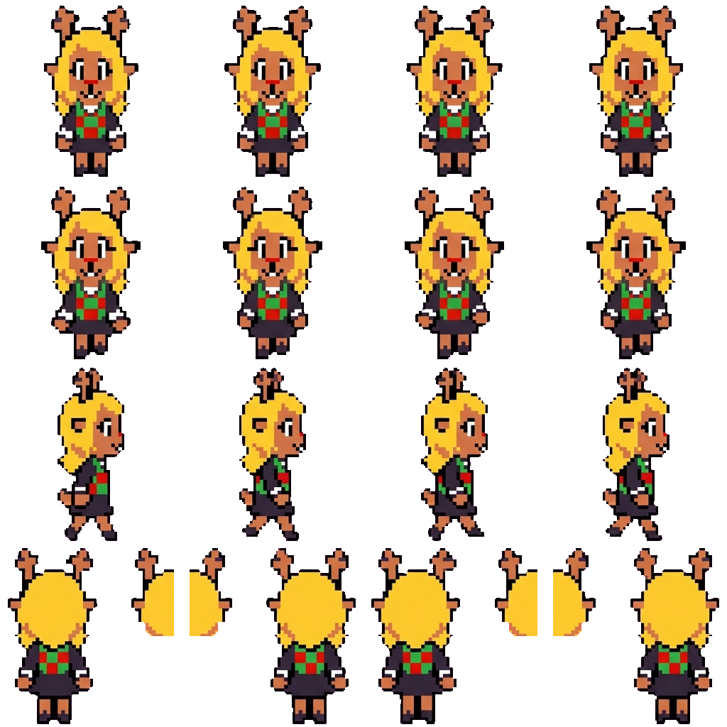 Noelle movement sprite