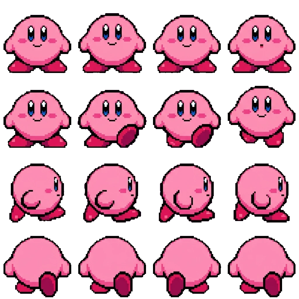 Kirby movement sprite