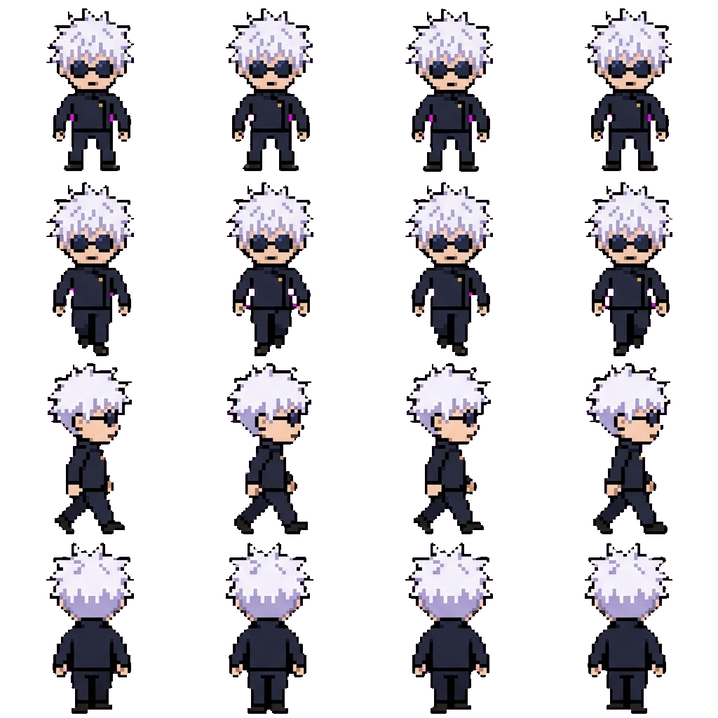 Satoru Gojo movement sprite
